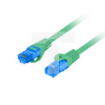 Kabel krosowy patchcord S/FTP kat.6A LSZH CCA zielony 20m