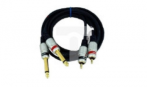 Kabel audio 2xwt.Jack 6,3 mono/2xwt.RCA MK50 5m