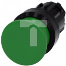 Przycisk grzybkowy 22mm okrągły tworzywo zielony 30mm z samopowrotem 3SU1000-1AD40-0AA0