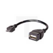 Adapter z kablem AK-AD-09 micro USB B (m) / USB A (f) OTG 15cm AK-AD-09