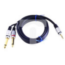 Kabel audio wt.Jack 3,5 stereo /2x wt.Jack 6,3 mono MK71 7,5m