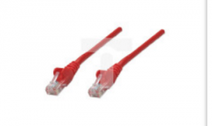 Kabel krosowy PATCH CORD CAT6 UTP 2,0 m czerwony 100 miedź INT 342162
