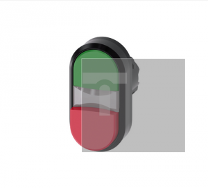 Przycisk podwójny 22mm okrągły tworzywo zielony czerwony Przyciski płaski / wysoki 3SU1000-3BB42-0AA0