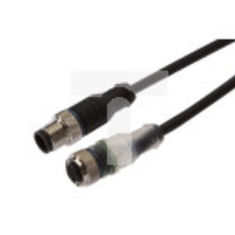 Kabel konfekcjonowany obustronny złącze M12 żeńskie 4-pinowe proste M12 męskie 4-pinowe proste 4x0,34mm² 0,3m PUR IP67 VK030F26