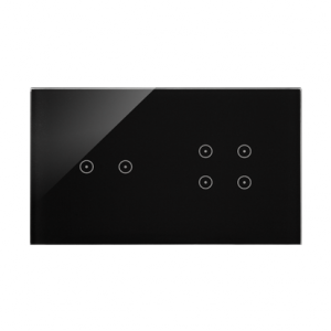 Simon Touch ramki Panel dotykowy S54 Touch, 2 moduły, 2 pola dotykowe poziome + 4 pola dotykowe, zastygła lawa DSTR224/73