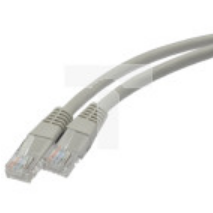 Patchcord UTP kat.5e kabel sieciowy LAN 2x RJ45 szary 50m NEKU
