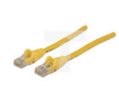 Kabel krosowy PATCH CORD CAT6 UTP 1,5 m żółty 100 miedź INT 342353