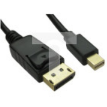Kabel DisplayPort 0.5m Męskie Mini DisplayPort to Męski kabel DisplayPort Czarny