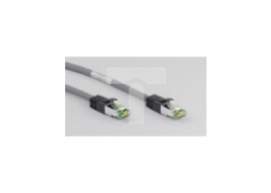 Kabel krosowy patchcord S/FTP (PiMF) kat.8.1 LSZH szary 25m 55144