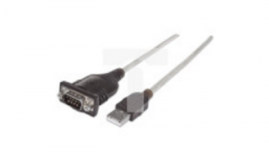 Konwerter Adapter USB na RS232/COM/DB9 M/M na Kablu 45cm, MHT 205153