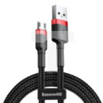 Kabel Baseus cafule CAMKLF-C91 (USB M - Micro USB M 2m kolor czarno-czerwony)