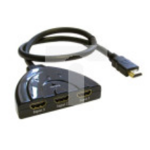 Zespół cyfrowych kabli wideo i monitorowych 0.5m Wtyk HDMI to Żeńskie HDMI Czarny