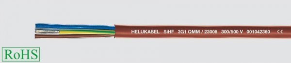 Przewód silikonowy HELUTHERM SiHF 3G1 23008 /bębnowy/