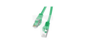 Kabel krosowy patchcord F/UTP kat.6 1,5m zielony