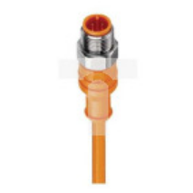 Kabel konfekcjonowany jednostronnie złącze M12 4-pinowe męskie proste PVC pomarańczowy PRST 4-07/10 M