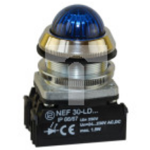Lampka sygnalizacyjna 30mm niebieska NEF30LDS 24-230V AC/DC W0-LDU1-NEF30LDS N