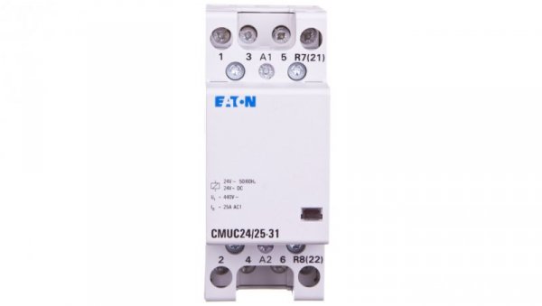 Stycznik modułowy 25A 3Z 1R 24V AC/DC CMUC24/25-31 137400