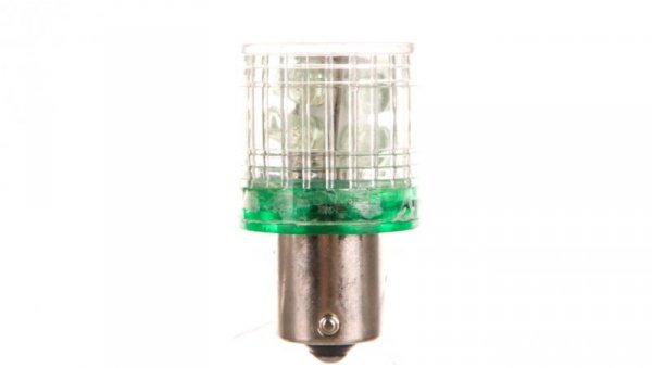 Dioda LED błyskająca Ba15s 220 V AC zielona T0-IKMF220Y