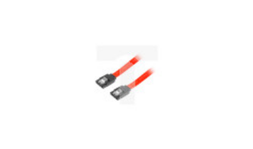 Kabel SATA DATA III (6GB/s) 0,3m z zatrzaskami metalowymi czerwony LANBERG