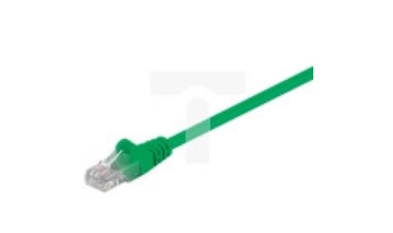 Kabel krosowy patchcord U/UTP kat.5e CCA zielony 5m 68378