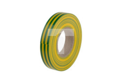 Taśma izolacyjna, kolor Zielony, żółty, 12mm x 20m BS EN 60454-3-1 / typ 2, grubość 0.13mm 237401, RS PRO