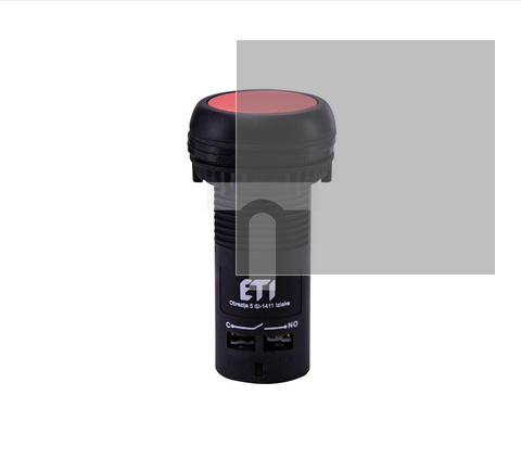 Napęd kompaktowy z guzikiem krytym i stykami NO+ NC, Czerwony ECF-11-R 004771470