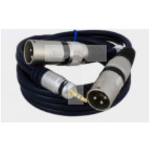 Kabel przyłącze dedykowane do mikserów 2x wtyk XLR/wtyk Jack 3.5 stereo MK32/B /3,0m/