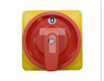 Łącznik krzywkowy 80A rozłącznik 0-1 3 - biegunowy mocowanie do pulpitu czoło zamykane żółto-czerwone SK80-2.8211P08