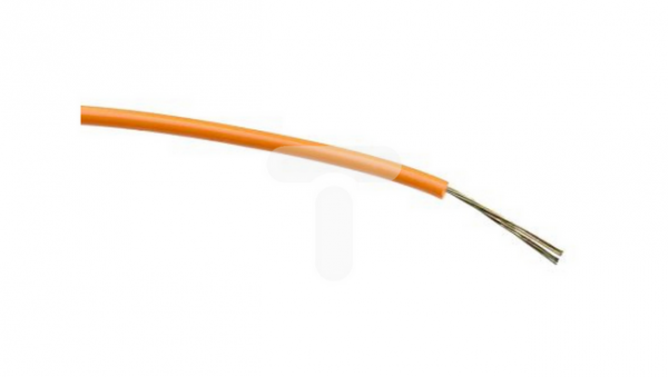 Przewód jednożyłowy linkowy, 0,2 mm², 7/0,2 mm, 24 AWG, PVC, 1 kV AC, Pomarańczowy, dł. 500m, RS PRO
