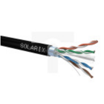 Kabel instalacyjny Solarix CAT6 FTP PE Fca zewnętrzny 500m/szpula SXKD-6-FTP-PE czarny