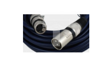 Profesjonalny kabel mikrofonowy studyjny/estradowy gniazdo XLR 3P Canon / wtyk XLR 3P Canon MK06 /0,5m/