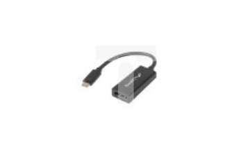 Adapter USB-C 3.1 &amp;gt; DisplayPort na kablu 15cm czarny LANBERG