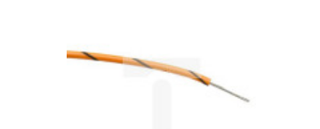Przewód jednożyłowy linkowy, 0,2 mm², 7/0,2 mm, 24 AWG, PVC, 1 kV AC, Czarny/Pomarańczowy, dł. 100m, RS PRO