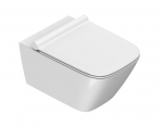 Catalano Green 55cm Zestaw Miska WC bezkołnierzowa SilentFlush z deską wolnoopadającą i mocowaniem biały połysk 1VS55RGR00/0411550001 + 5GR55STP00/0451200001 + 5KFST000/9056060000