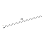 Elita UCHWYT KWADRO PLUS GOLD 60 cm 1 SZT 167907 WYSYŁKA 