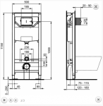 Ideal Standard ProSys Stelaż podtynkowy WC R027767