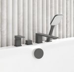 KFA Armatura Dust bateria wannowa gun metal 4-otworowa 93836259
