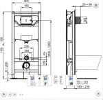 Ideal Standard ProSys Stelaż do WC, R009467