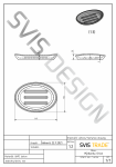 S.V.I.S. Design MYDELNICZKA 15 CM ORION BASIC - FLOW, NIEBIESKI I ŻÓŁTY, LAKIER MATOWY