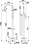 KFA Moza bateria wannowa wolnostojąca chrom 503551000/24H