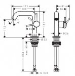 Hansgrohe Tecturis S Jednouchwytowe baterie umywalkowe Fine z CoolStart Chrom 73320000