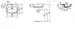 Ideal Standard Tesi Umywalka półblatowa 55 cm, Biały T010001