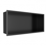 Balneo WALL-BOX ONE Black Półka wnękowa ze stali nierdzewnej czarna 45x20x10 cm B0101020410-2 24H