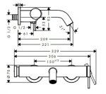 Hansgrohe Tecturis S Jednouchwytowa bateria wannowa natynkowa Biały Matowy 73422700
