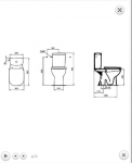 Ideal Standard Tempo Miska WC kompaktowa 36x66,5x44 cm, biała T331301
