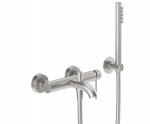 KFA Armatura Flint bateria wannowa srebrna stal nierdzewna 93836242