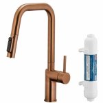 KFA DUERO PURE STYLE ROSE GOLD bateria kuchenna z filtracją wody oraz wyciąganą wylewką miedź szczotkowana 662331234