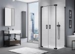Sanswiss Cadura Black Line ścianka boczna 100cm profil czarny CAT21000607 Sprawdź atrakcyjne rabaty!