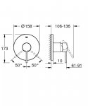 Grohe Essence Bateria prysznicowa podtynkowa chrom 24168001
