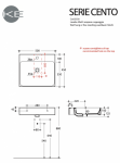 Kerasan 353081 CENTO umywalka 50X45 SOSP/z/o NOCCIOLA